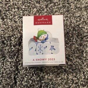 Hallmark 2023 A Snowy 2023 Ornament - NEW